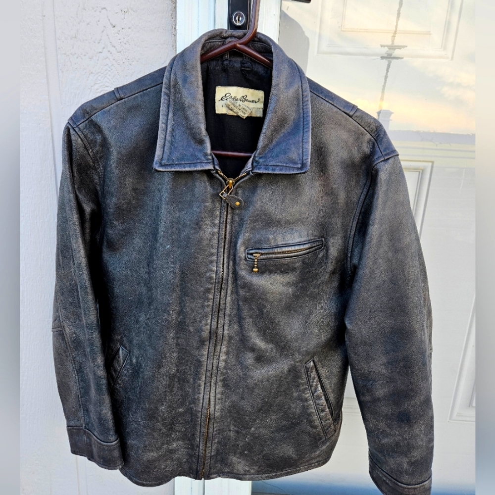 Eddie Bauer Leather Jacket Women's M